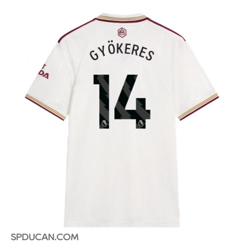 Muški Nogometni Dres Arsenal Viktor Gyokeres #14 Rezervni 2025-26 Kratak Rukav